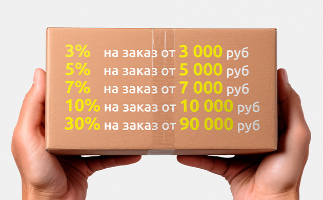 Шкала скидок в интернет-магазине Seed Banda