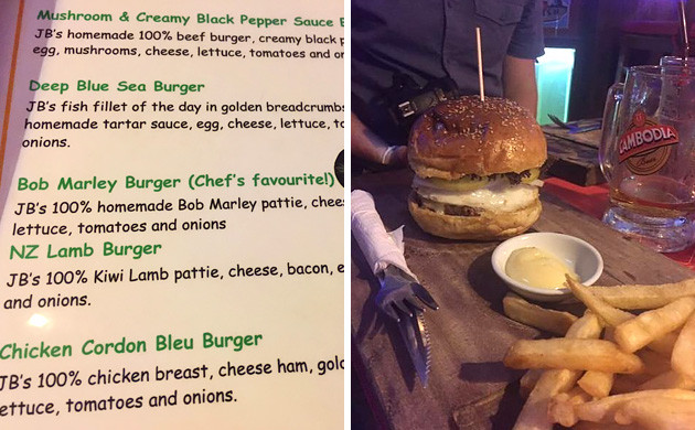 Бургеры с коноплей во Вьетнаме Канна меню