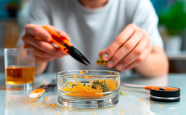 Очистка смолы вручную