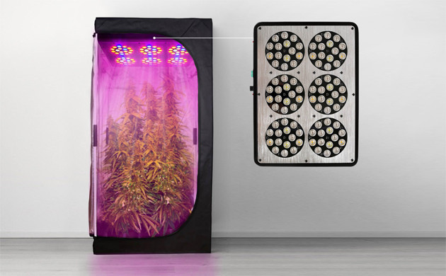 Освещение марихуаны в гроубоксе Лампа для выращивания конопли LED Apollo 6 210 Вт