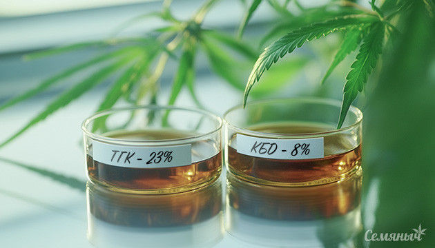 Измерение ТГК и КБД