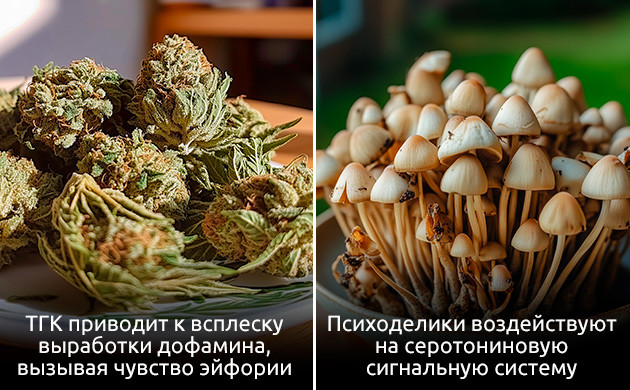 Различия между психоделиками и каннабиноидами Как каннабис и психоделики воздействуют на мозг