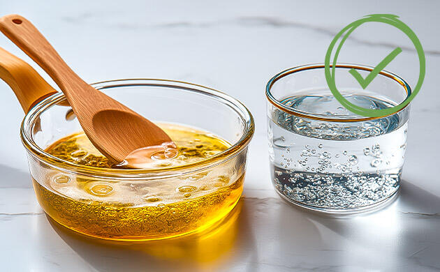 Приготовление канна-масла с добавлением воды для контроля температуры