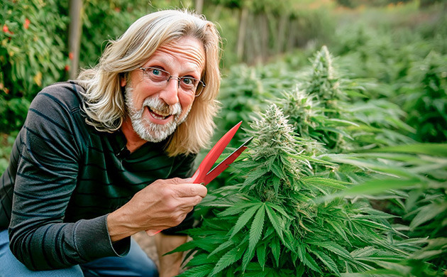 Контроль зрелости шишек: пестики, трихомы и листва