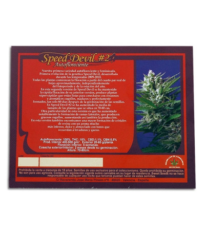Семена сорта Speed Devil #2 Auto fem (Sweet Seeds)