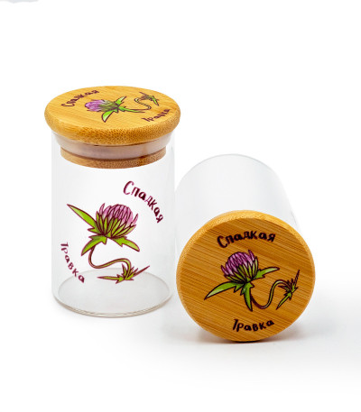 Баночка герметичная с принтом 7CH, маленькая