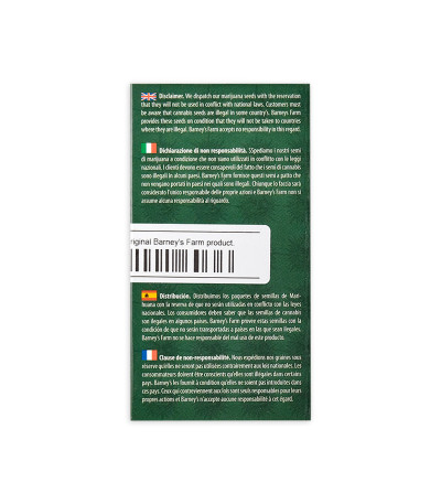 Семена сорта Dos Si Dos 33 fem (Barney's Farm)