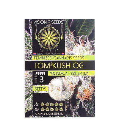 Семена сорта Tom Kush OG fem (Vision Seeds)